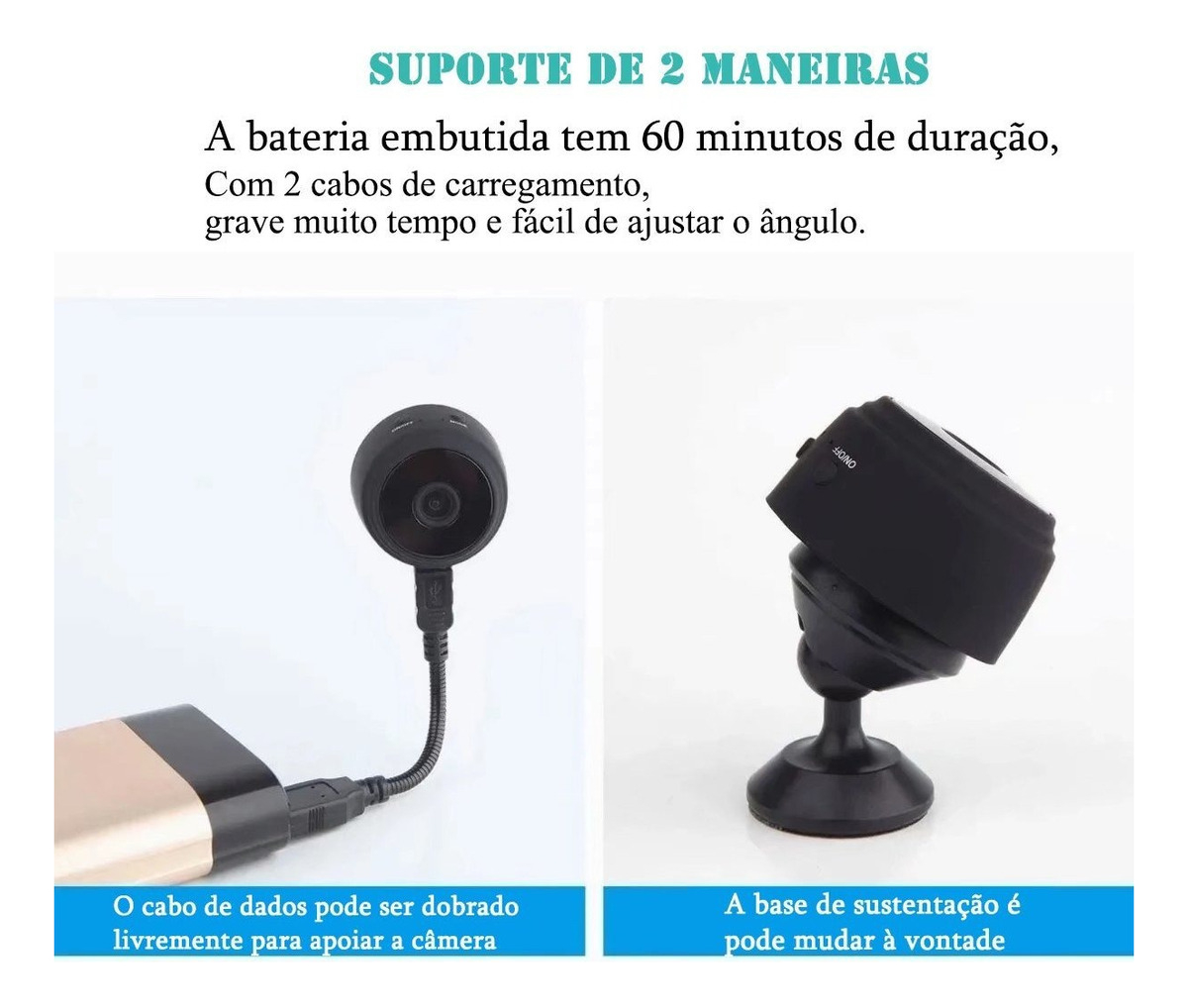Mini Câmeras De Segurança Wifi Micro Camera Externa Wifi - Imagem 5