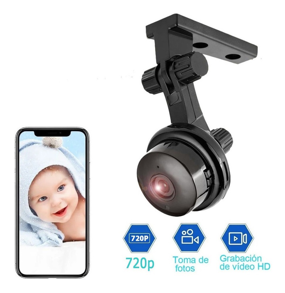 Mini Camera Espiã Wifi Ip Discreta Via App Celular Portatil - Imagem 5
