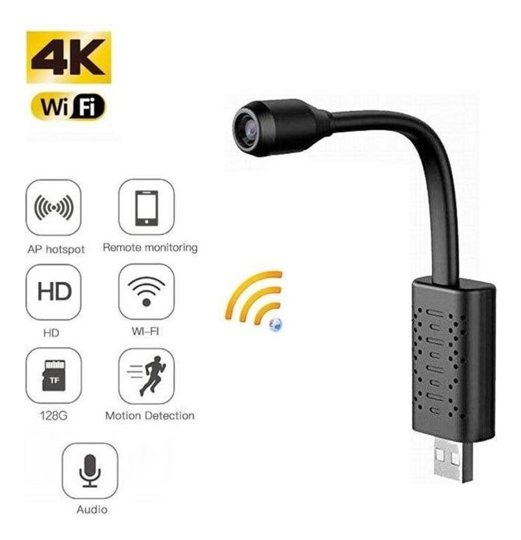 Mini Usb Micro Camera Ip Espiã Wifi Full Hd Super Secreta