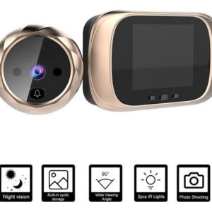 Olho Mágico Da Câmera Da Campainha Do Visor Digital