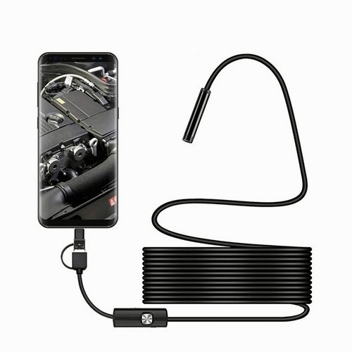 Endoscópio Câmera Android 1m Cabo Usb Led