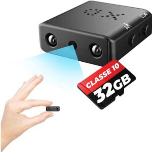 Micro Câmera Espiã Xd Monitoramento Fullhd Microfone + 32gb
