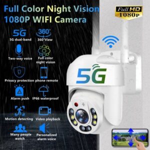 Câmera Externa Wifi Micro Câmera Espiã Redonda Impermeável
