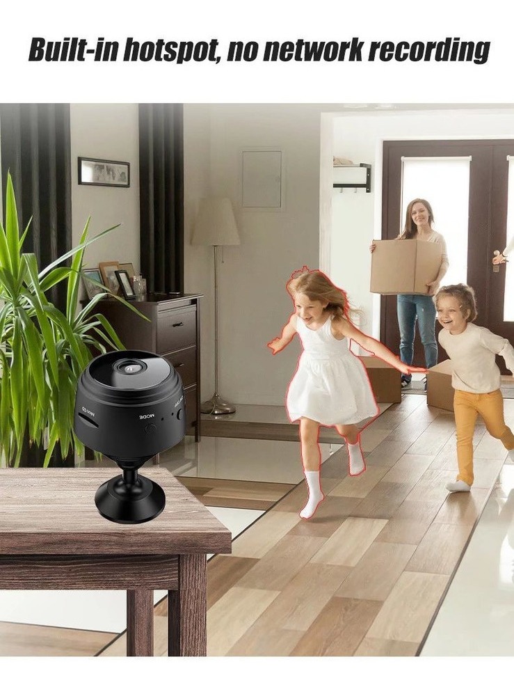 Mini Câmera Escondida Wifi Espiâ Discreta Bateria Espião - Imagem 3
