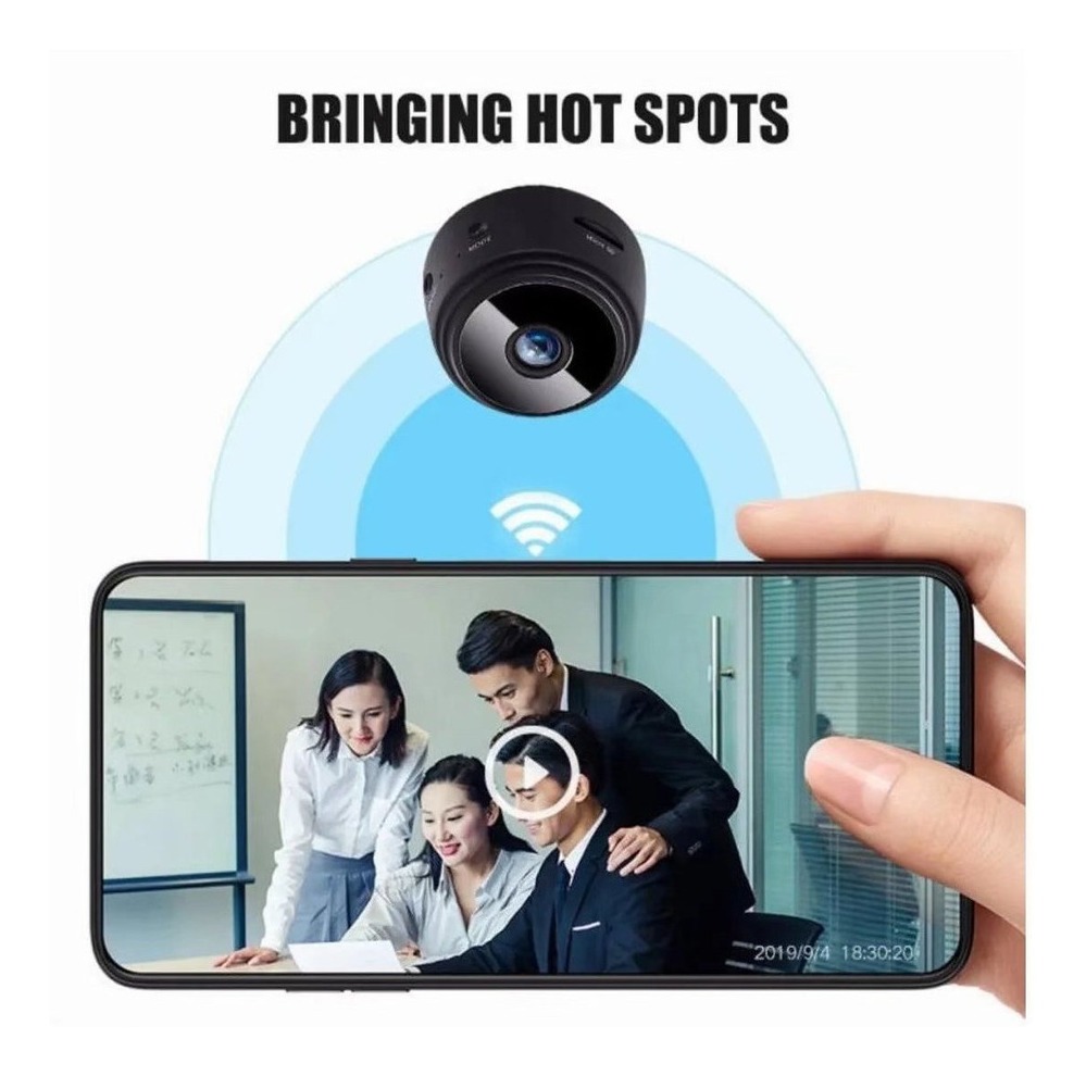 Mini Câmera De Segurança Wifi Externa Micro Espia Tempo Real - Imagem 8