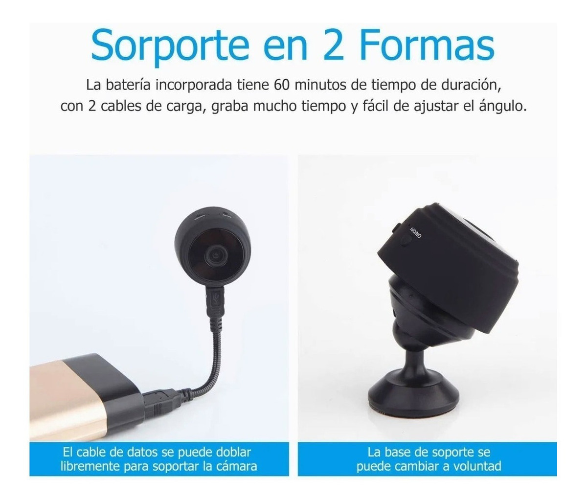 Mini Câmeras De Segurança Wifi 1080p Hd Sem Fio - Imagem 4