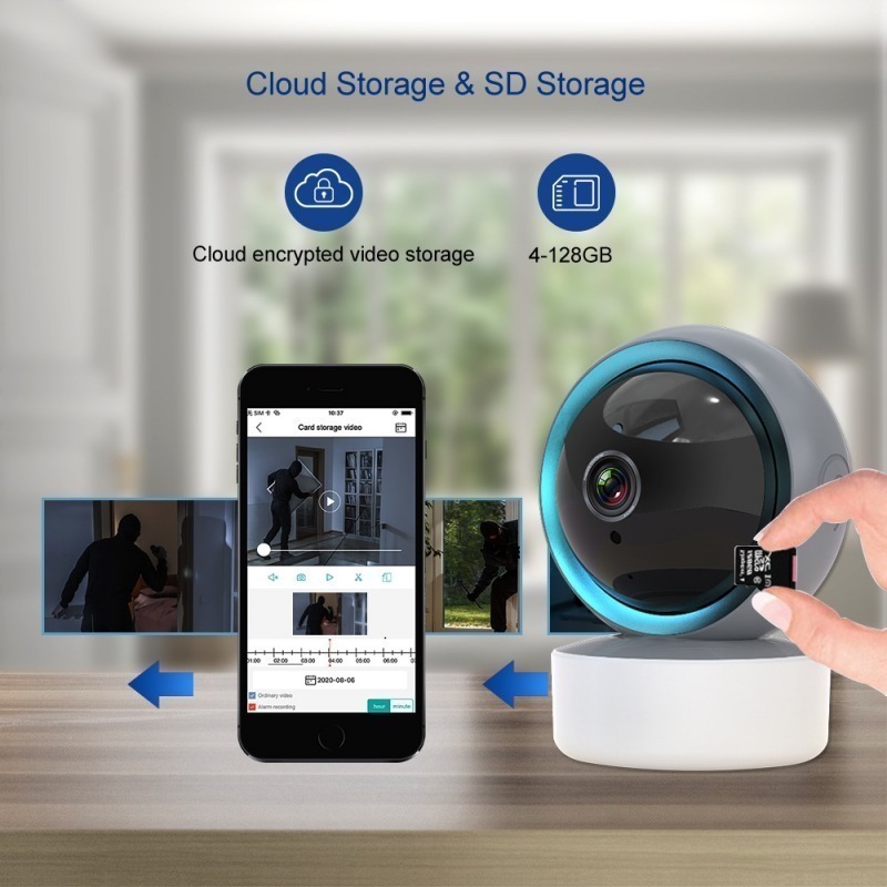Tuya 5g 360°camera De Seguranca Micro Camera Espia Gato Voz - Imagem 2