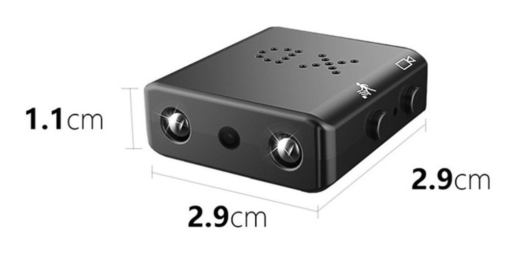 Mini Câmera Espiã Wifi Hd Visão Noturna Detecção De Moviment - Imagem 3