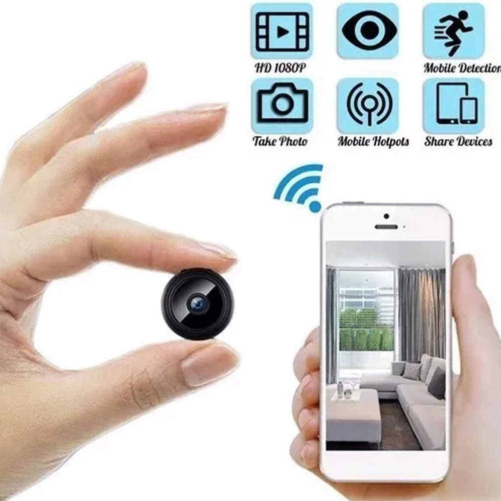 Monitoramento De Câmera De Mini Câmera Por Telefone Celular