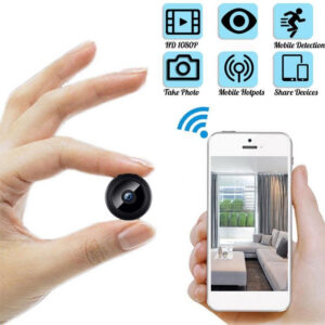 Mini Câmera De Vigilância Wi-fi Corpo Magnético
