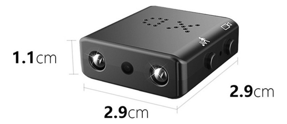 Mini Câmera Espiã Wifi Hd Visão Noturna Detecção De Moviment - Imagem 3