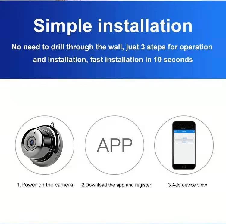 Camera Segurança Wifi Ip Camera Mini 1080p Visão Noturna - Imagem 9