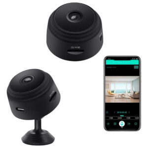 Mini Wifi Câmera Vigilância Cubo Longo Duração Hd 1080p