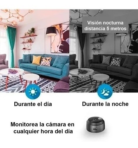 A9 Wifi Monitoramento E Segurança Mini Câmera Espiã - Imagem 8