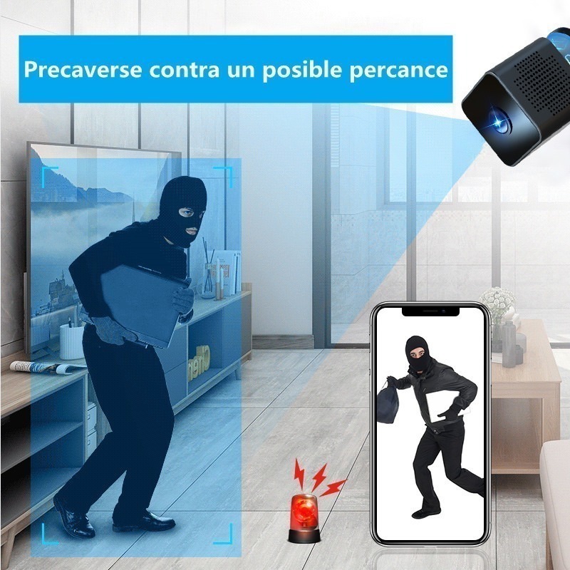 Câmera Espiã Wifi Mini Câmera De Segurança Escondida Hd 1080 - Imagem 2