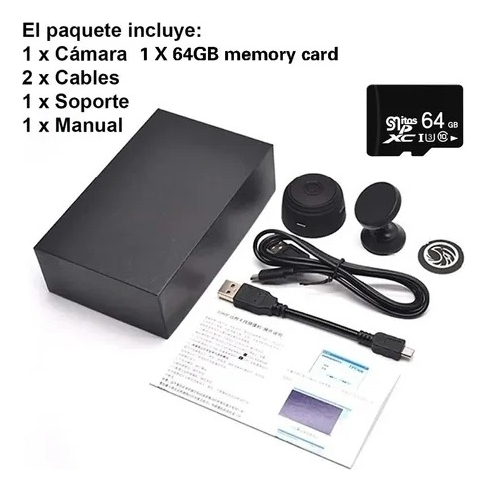 Mini Câmera Espião 1080p Detecta Micr Movimento+cartão De Me - Imagem 3