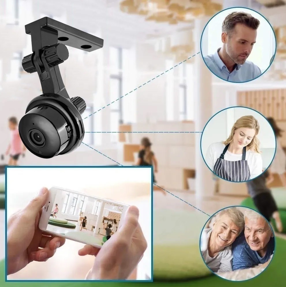 Mini Camera Espiã Wifi Ip Discreta Via App Celular Portatil - Imagem 10