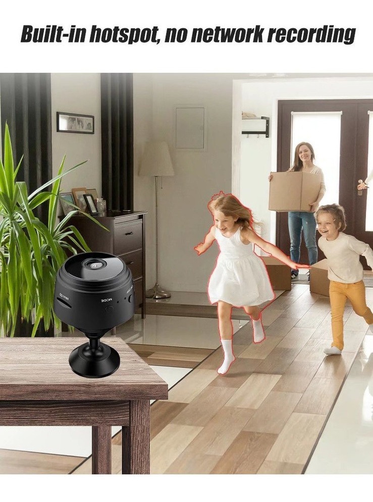 Mini Câmera Escondida Wifi Espiâ Discreta Bateria Espião - Imagem 3
