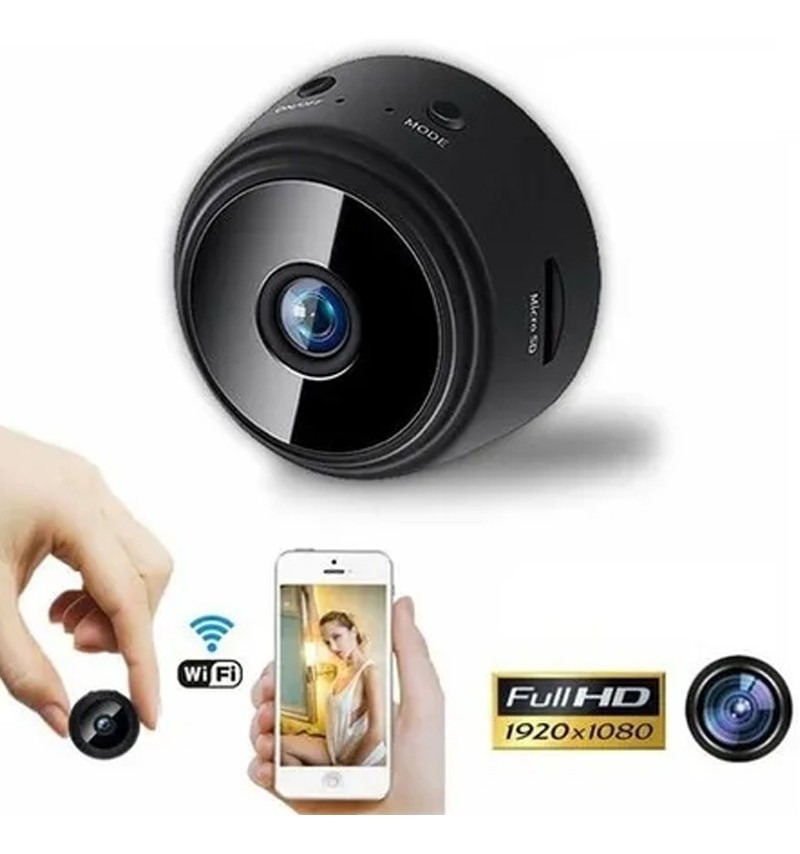 Mini Câmera De Vigilância Wifi Magnética Usb Angulo 150graus