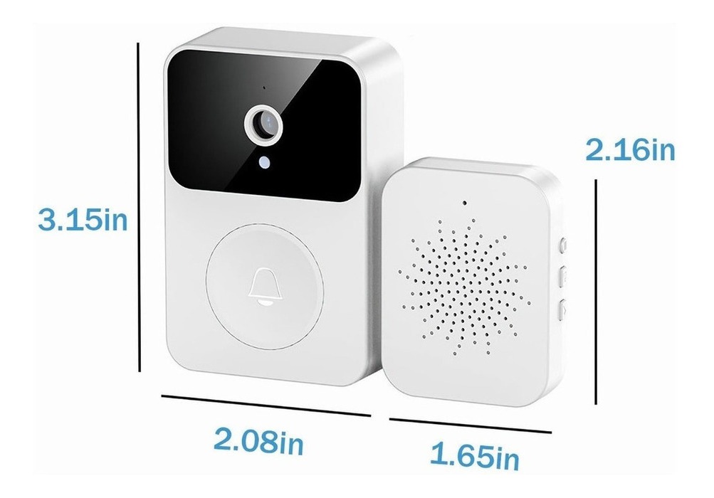 Sem Fio Smart Doorbell 720p Câmera Wifi Vídeo Visual. - Imagem 7