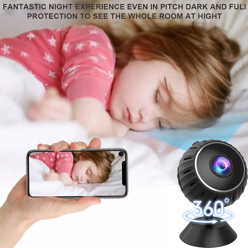 Mini Micro Câmera Monitoramento Espia Segurança Hd Wireless - Imagem 3