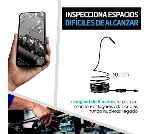 Câmera Endoscópio 10m 6 Led Para Android - Imagem 6