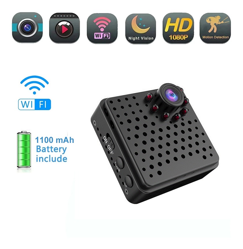Mini Câmera Wifi Full 1080p Night Vision Monitor De Seguranç