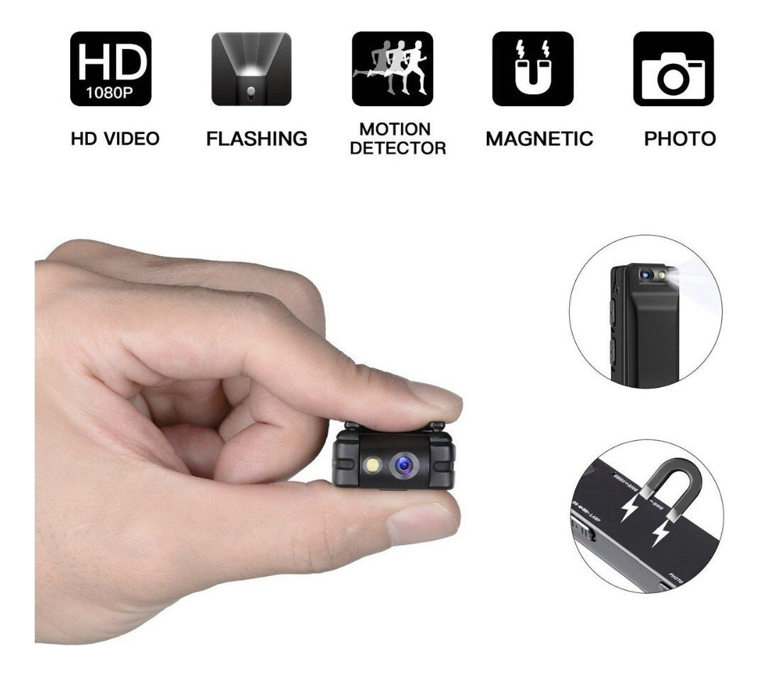 A3 Mini Câmera Digital Hd Lanterna Movimento Cam Magnético - Imagem 2