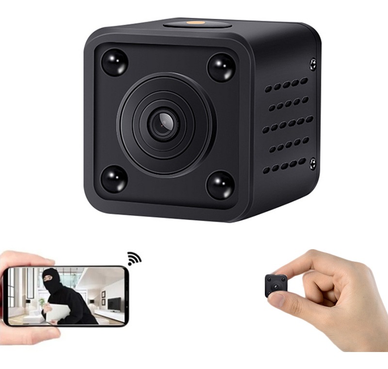 Mini Câmera Espiã Wifi Monitor Remoto Sem Fio Home Security