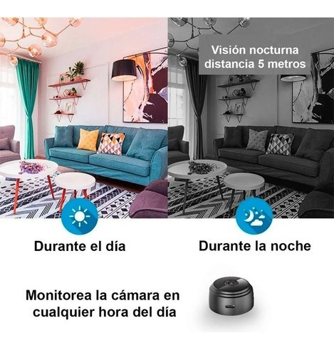 Mini Câmera De Vigilância Wifi Magnética Usb Angulo150 Graus - Imagem 7