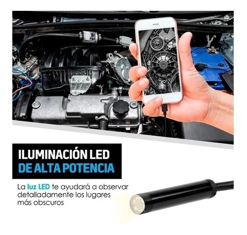 Câmera Endoscópio 10m 6 Led Para Android - Imagem 4