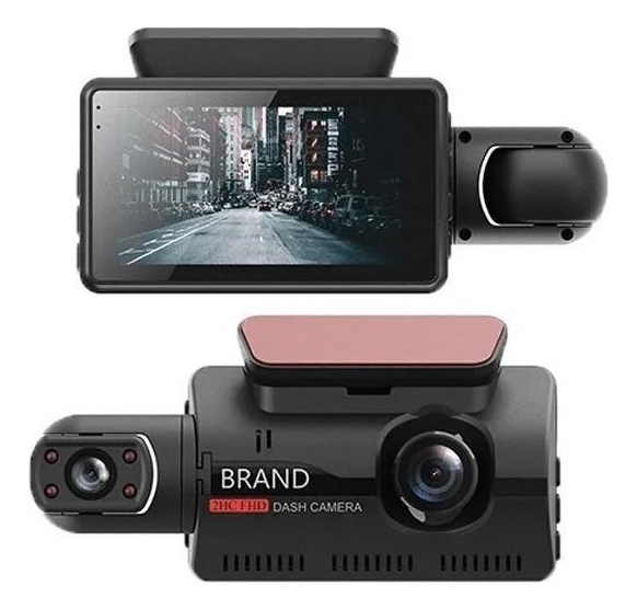 Car Cam Hd Dual Lens Gravador De Condução De Carro De Visão - Imagem 5