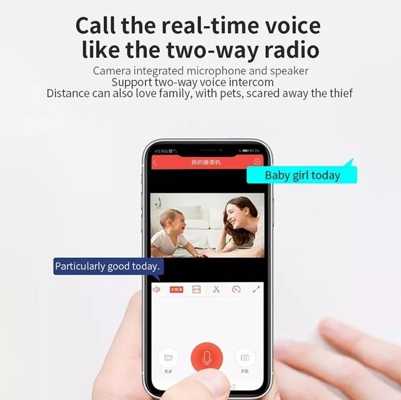 Câmera De Vigilância Wifi De Banda Dupla De 5g Com Suporte D - Imagem 6