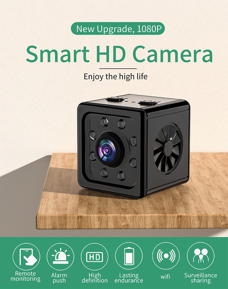 Mini Câmera Espiã Segurança Wifi Sensor Movimento Noturna - Imagem 2