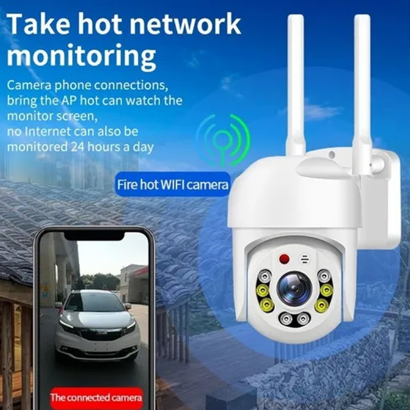 Câmera Ip Prova D'água Infravermelho Externa Wifi Hd - Imagem 9