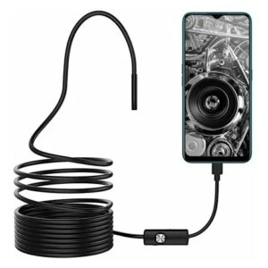 Câmera Endoscópio Android 5m Cabo Usb Led