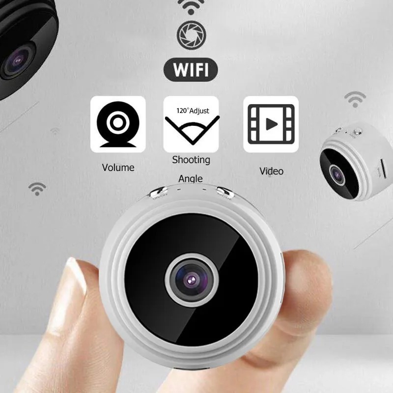 2pcs Espia Segurança Hd Wireless Mini Micro Camera - Imagem 16