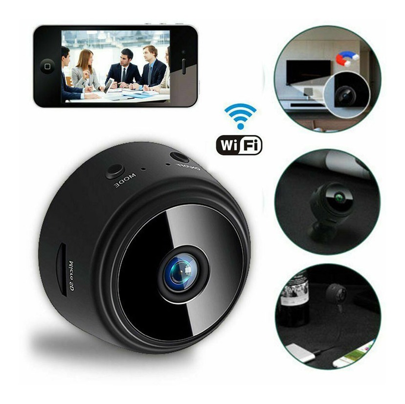 Mini Câmera Hd 1080p Wireless Wi-fi Espiã De Vigilância A9 - Imagem 2