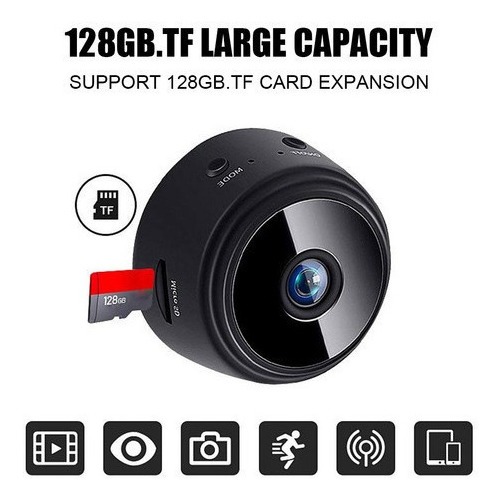 2x Mini Câmera Wifi Hd 1080p Babá Câmera Escondida Espião - Imagem 6