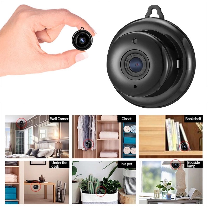 Wifi Cam Mini Micro Câmera Espionagem Visão Noturna Ip 1080p