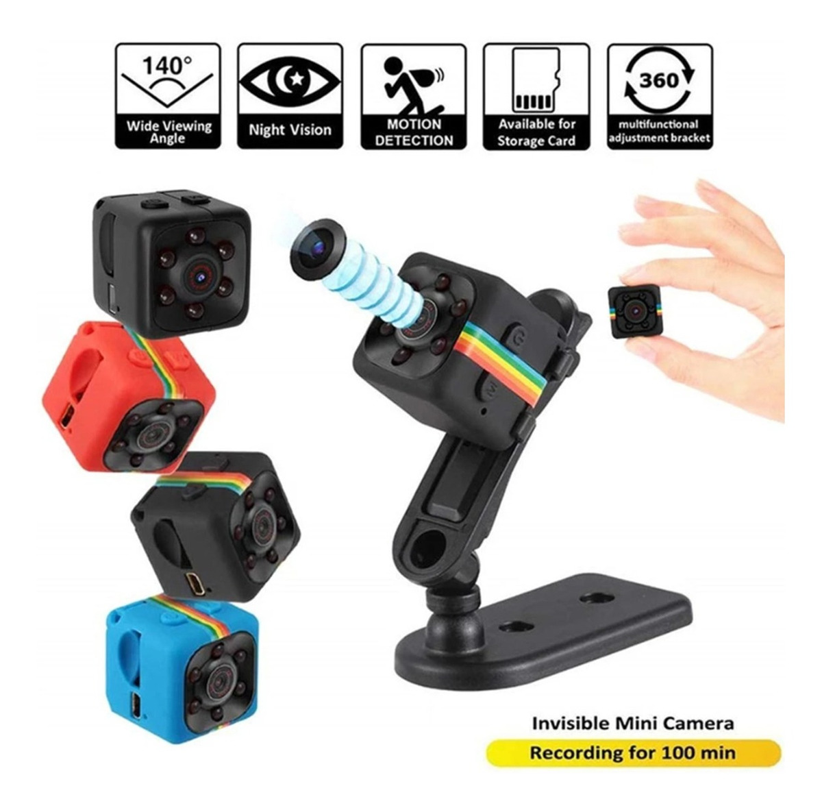 Sq11 Hd Câmera 1080p Mini Câmera Para Esportes Ao Ar Livre