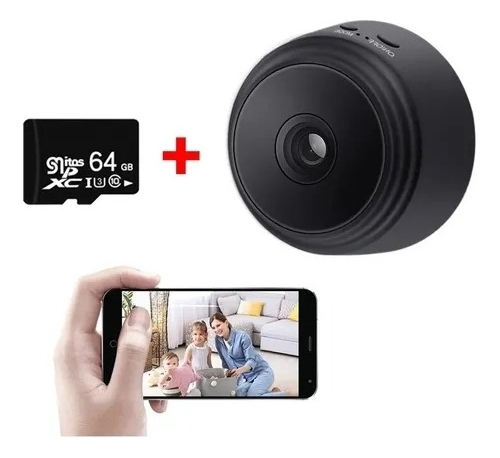 Mini Câmera Espião 1080p Detecta Micr Movimento+cartão De Me