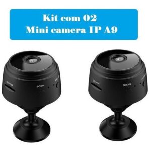 Mini Camera Ip Espiã Wifi A9 Magnética Bateria Portatil 2pcs