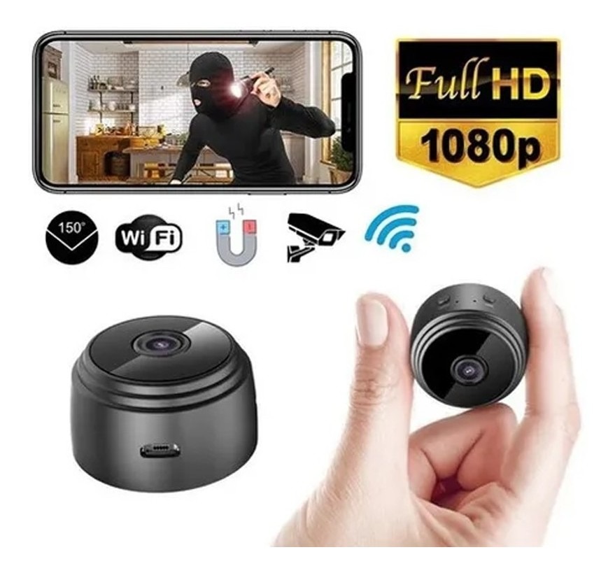 Mini Câmera Espiã Hd Detecta Movimento Add 128gb Cartão