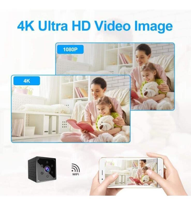 Portátil Wifi 4k Hd Câmera Invisível A - Imagem 2