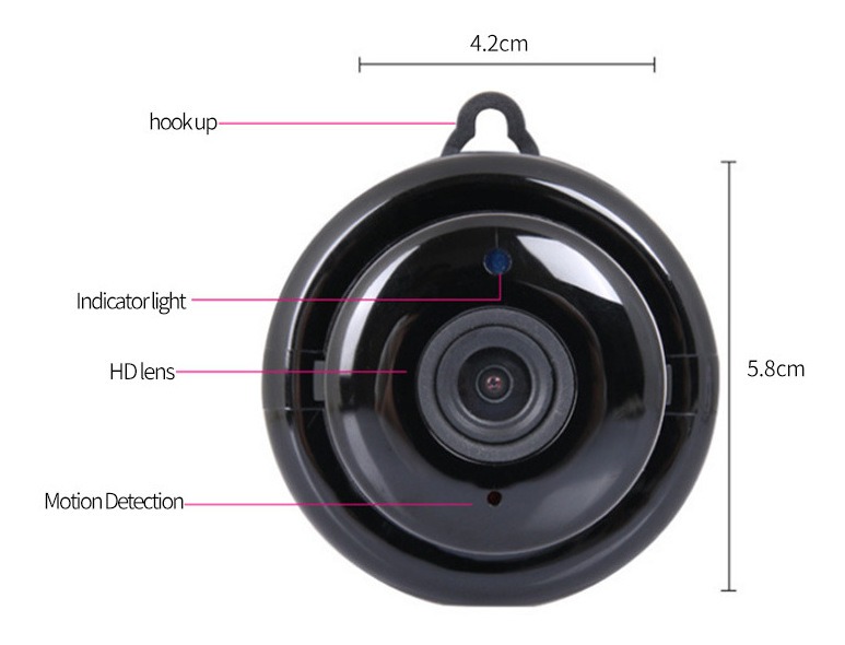 Mini Hd 1080p Camera Segurança Wifi Ip Camera Visão Noturna - Imagem 10
