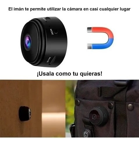 Mini Camera Ip Espiã Wifi A9 Magnética Bateria Portatil 2pcs - Imagem 4