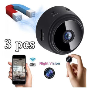 Camera De Segurança Wifi Mini Camera Espia Camuflada 3 Pcs