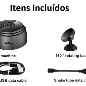 Camera Ip Espiã Wifi A9 Magnética Bateria Portatil Mini
