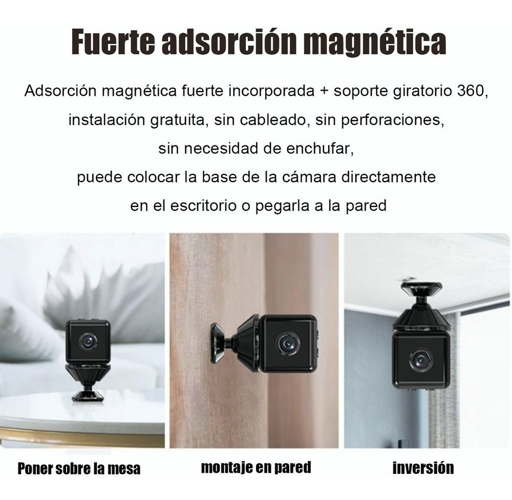 Mini Câmera 1080p Wifi Hd, Câmera De Vídeo De Detecção - Imagem 7